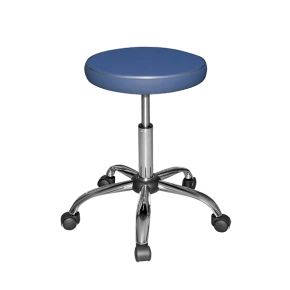 табурет медицинский на газ лифте и колесах т11 синий фото