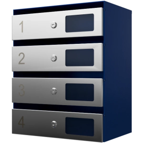 почтовый ящик 4-секционный серия ультра инокс фото