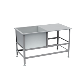 ванна моечная 1 раковина со столом 870x1550x800 фото