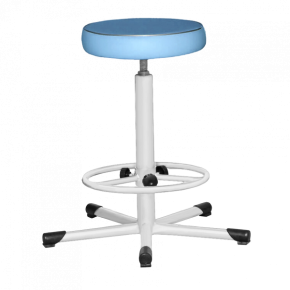 табурет на винтовой опоре т02-1 синий фото