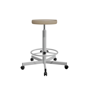 табурет на винтовой опоре т02-1/к кремовый фото