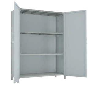 стеллаж 2000x1500x600 стенки сплошные, двери сплошные, 4 яруса фото