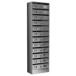 почтовый ящик 12-секционный серия эталон премиум с окошком фото