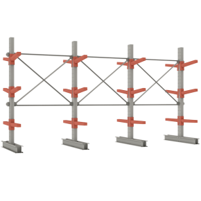 стеллаж консольный двухсторонний ст 062 2500x11774x1400 фото