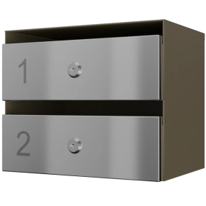 почтовый ящик 2-секционный серии ультра инокс смарт фото