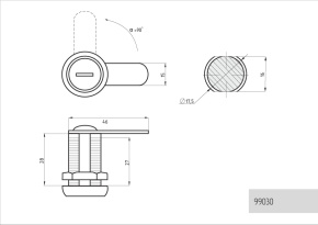 замок почтовый 30 мм фото