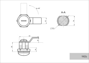 замок для шкафа с мастер-системой гиб 10 мм фото