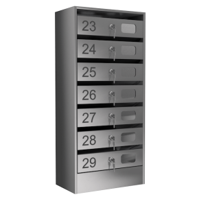 почтовый ящик 7-секционный серия эталон премиум с окошком фото