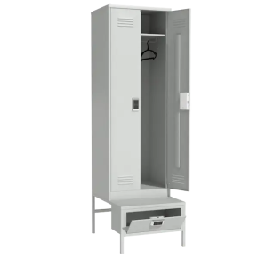 шкаф для одежды на подставке с ящиком с электронным замком фото