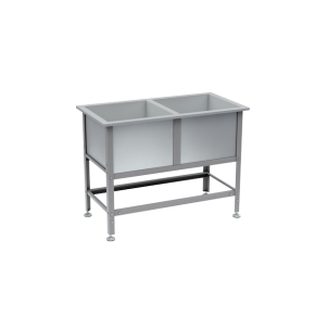 моечная ванна 2 раковины 870x1210x630 фото