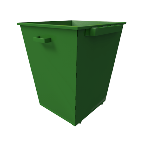 контейнер на 750 литров на ножках с ручками и захватом фото