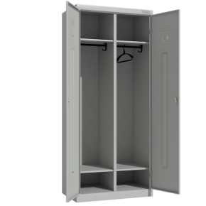 шкаф металлический с полкой под обувь фото