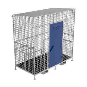 хранилище для 12 кислородных баллонов сетчатое сварное фото