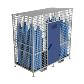 хранилище для 12 кислородных баллонов сетчатое разборное фото