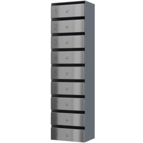 почтовый ящик 9-секционный серия ультра инокс смарт фото