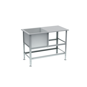 ванна моечная со столом 1 раковина 870x1210x630 фото