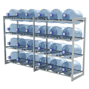 стеллаж под 24 бутыля с водой фото