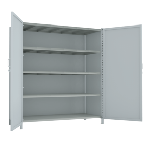 стеллаж 2000x1800x800 стенки сплошные, двери сплошные, 5 ярусов фото