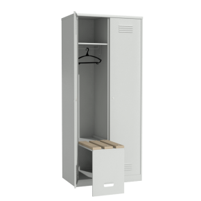 шкаф для одежды двухстворчатый с откидной скамьей фото