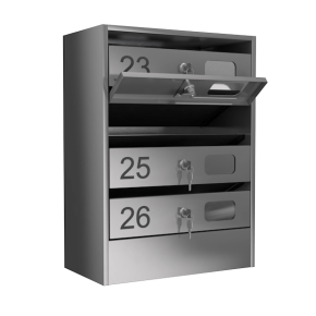 почтовый ящик 4-секционный серия эталон премиум с окошком фото