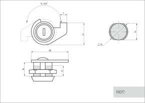 Замок для денежных ящиков