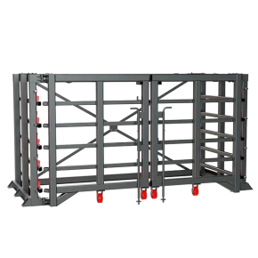 стеллажа h-2000 с выкатными платформами для металла 1500х3000 фото