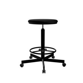табурет на винтовой опоре черный т02/к каркас черный фото