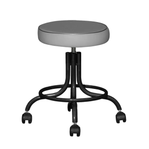 табурет винтовой серый т01-1 черный каркас фото