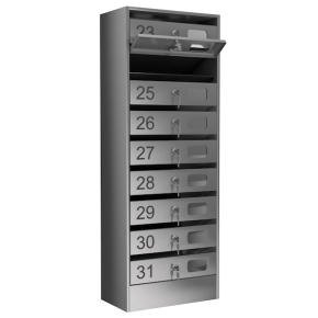 почтовый ящик 9-секционный серия эталон премиум с окошком фото