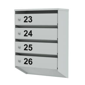 ящик почтовый на 4 квартиры базис лайт фото