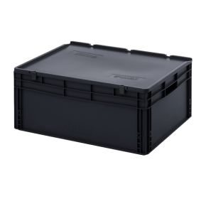 евроконтейнер esd с крышкой на шарнире 335x600x800 фото