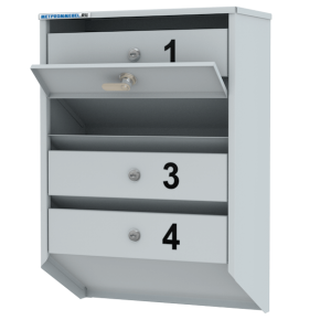 почтовый ящик на 4 ячейки базис фото