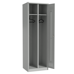 двухсекционный шкаф для раздевалок фото