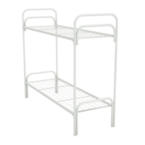 двухъярусная металлическая кровать фото