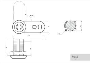 замок тубулярный (трубчатый) фото