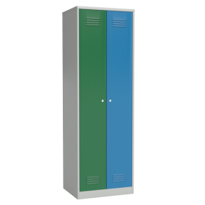 цветной шкаф 2-х секционный для раздевалки фото
