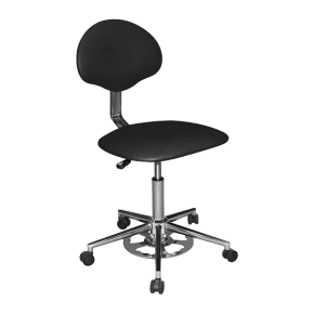 кресло с ножным подъемом кр12 (обивка) черное фото