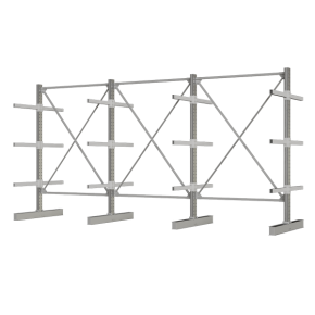 консольный стеллаж клр двухсторонний тройной 1300 фото