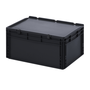 евроконтейнер esd с крышкой на шарнире 285x400x600 фото