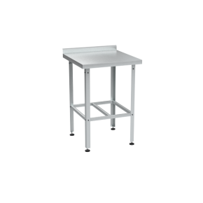 стол с нержавеющим покрытием с бортом кухонный 870x600x600 фото