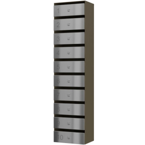 почтовый ящик 10-секционный серия ультра инокс смарт фото
