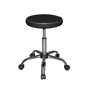 табурет медицинский на газ лифте и колесах т11 черный фото