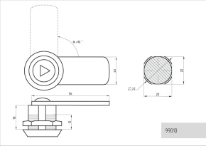 Замок для щитков