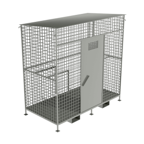 хранилище для 12 кислородных баллонов оцинкованное фото