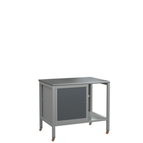 верстак на колесах 1000 с тумбой с распашной дверцей и полкой фото