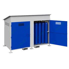 хранилище для 18 газовых баллонов сварное хгб-08с с креплением для баллонов фото