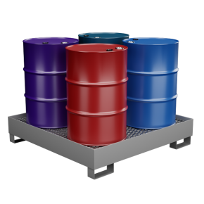 поддон для хранения 4 бочек 1500х1500 пвл фото