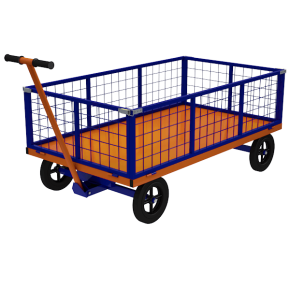 тележка с поворотной осью и трубчатыми бортами тпоб 7 с фото