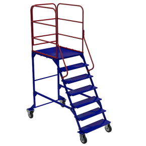 лестница передвижная лр (6 ступеней 1 площадка) фото