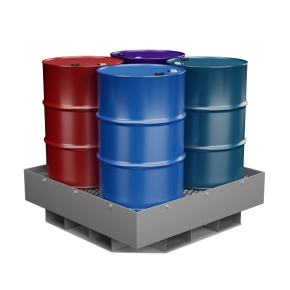 поддон для хранения 4 бочек 340х1250х1250 пвл фото